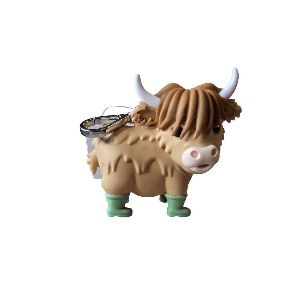 Bath & Body Works Highland Cow Pocketbac Holder Bag Charm NWT